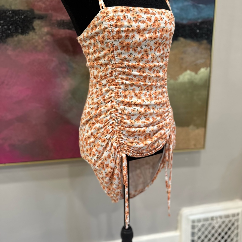 Floral Ruched Dress - Picture 5 of 5